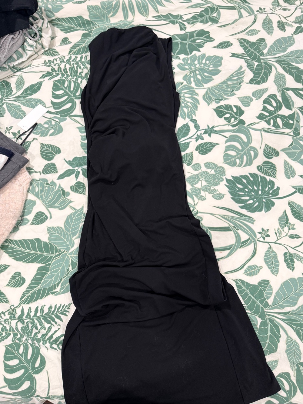 Zara Black Strapless Maxi Dress